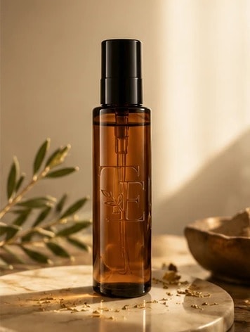 Huile d’argan — Marbre crème & feuille d’or