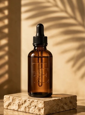 Huile de nigelle — Travertin & ombre de palme